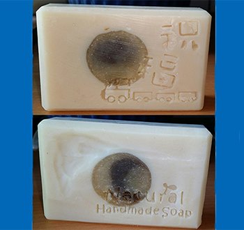 (Nos.39) pink stone Clay soap