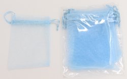 淺藍色 8x10 歐根紗袋 (Lt Blue Organza bag 8x10)