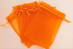 橙色 13x18 歐根紗袋 (Orange Organza bag 13x18)