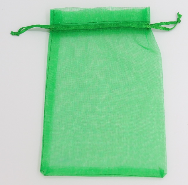 草綠色 13x18 歐根紗袋 (Grass Green Organza bag 13x18)