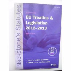 EU Law Statutes Book 2012-2013