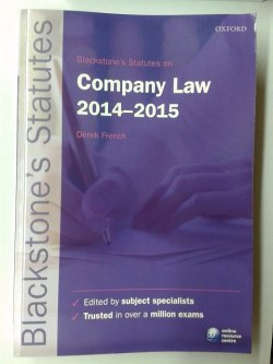Blackstones's Statutes on Company Law (2014-2015)