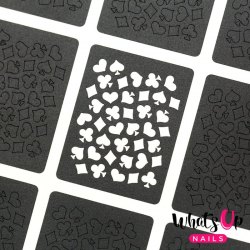Whats Up Nails Playing Cards Stencils