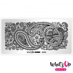 Whats Up Nails Stamping Plate A003 Paisley Buffet