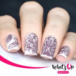 Whats Up Nails 美甲印花板 A011 Leaves Are Fall-ing