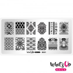 Whats Up Nails Stamping Plate B001 Middle Eastern Vibes