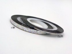 Striping Tape - Silver Hologram 1mm / 2mm / 3mm (Single)