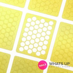 Whats Up Nails Honeycomb Stencil