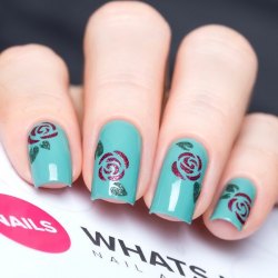 Whats Up Nails Roses Stencils