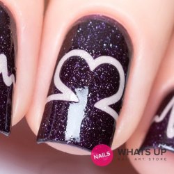 Whats Up Nails Heartbeat Sickers  Stencils