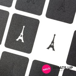 Whats Up Nails Eiffel Tower Stickers and Stencils