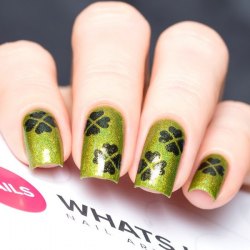 Whats Up Nails Four Leaf Stencils