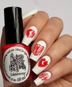 Kaleidoscope by El Corazon Stamping Polish №st-08 Red 8ml