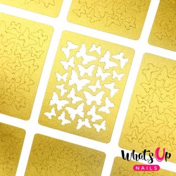 Whats Up Nails Butterflies Stickers and Stencils