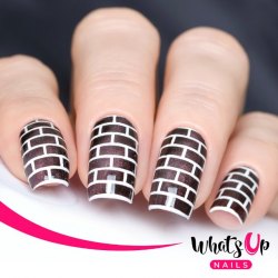 Whats Up Nails 磚頭模版膠紙
