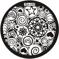 Kaleidoscope by El Corazon Stamping Disk №kst-149