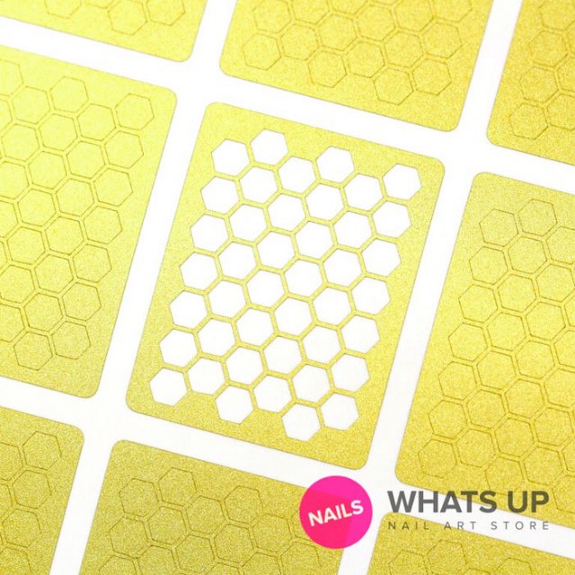 Whats Up Nails Honeycomb Stencil