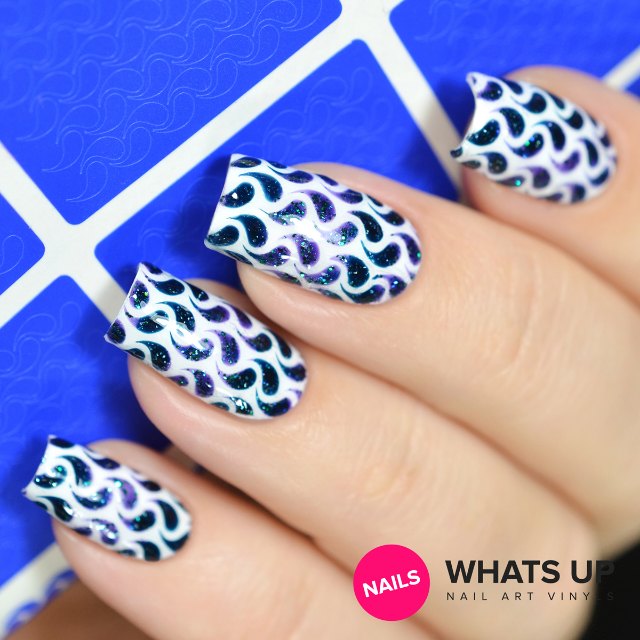 Whats Up Nails Droplets Stickers  Stencils