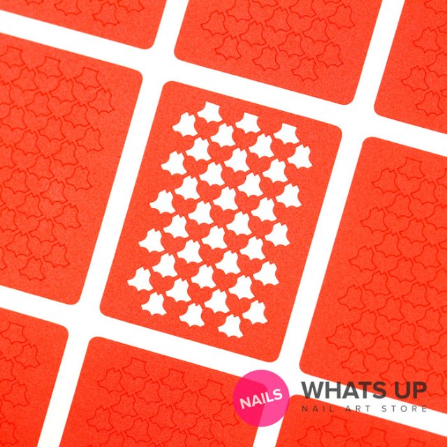 Whats Up Nails Heart Lace Stencils