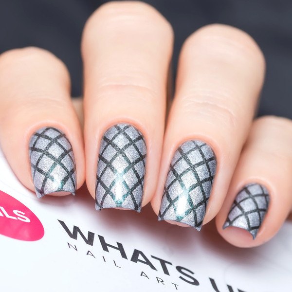 Whats Up Nails Diamond Pattern Stencils