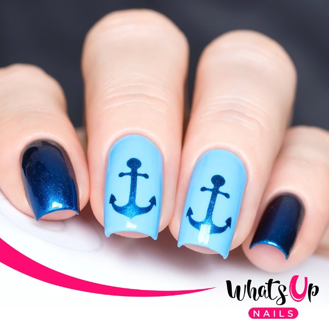 Whats Up Nails Anchor Stickers  Stencils