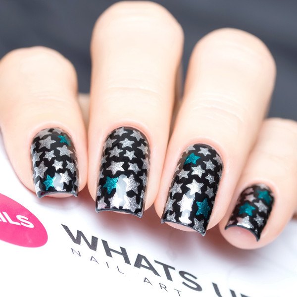 Whats Up Nails Stars Stickers and Stencils