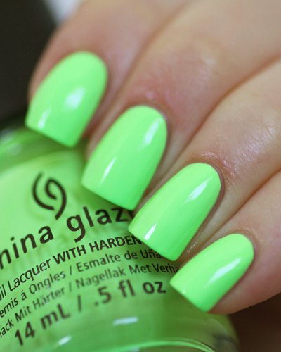 China Glaze - Grass is Lime Greener