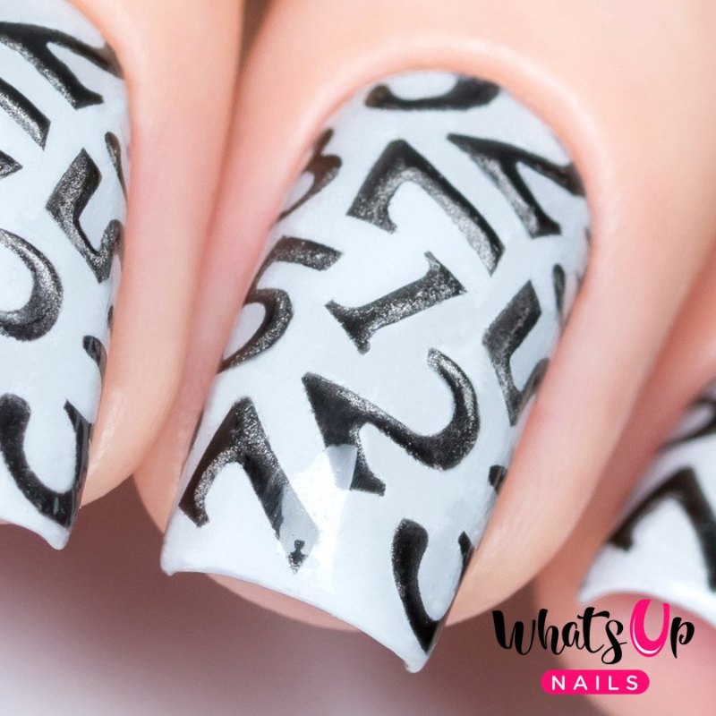 Whats Up Nails Numbers Stickers and Stencils
