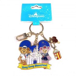 Disney HK Disneyland 城堡 鏡 鎖匙扣 Duffy 達菲熊 Shellimay 雪莉玫