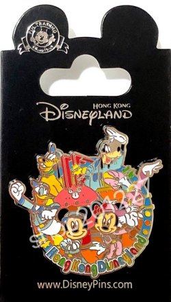 HK Disneyland Pins 襟章 徽章  Mickey 米奇 Minnie 米妮 美妮 Daisy 黛絲 Donald Duck 唐老鴨 Goofy 高飛 Pluto 布鲁托