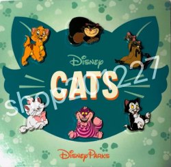 HK Disneyland Pins 襟章 徽章 Cheshire cat 柴郡猫 妙妙貓 Marie Figaro 呀菲