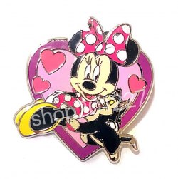 (二手) HK Disneyland Pins 襟章 徽章 Minnie 米妮 美妮 Figaro 呀菲