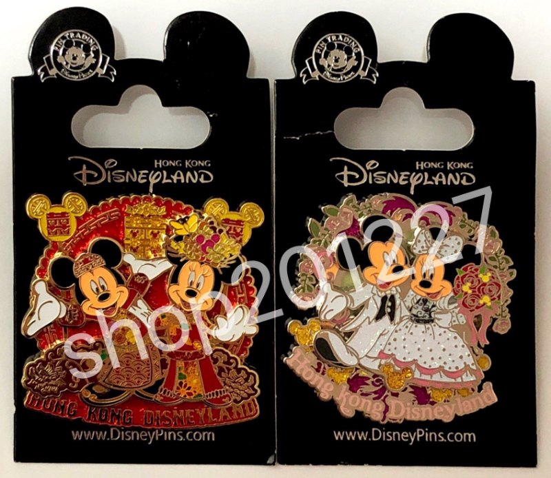 $70/個 $130/2個 HK Disneyland Pins 襟章 徽章 Mickey 米奇 Minnie 米妮 美妮 $70/個 $130/2個 HK Disneyland Pins 襟章 徽章 Mickey 米奇 Minnie 米妮 美妮
