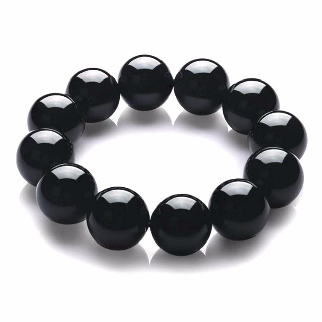 黑瑪瑙手鏈 20mm 黑瑪瑙手鏈 20mm