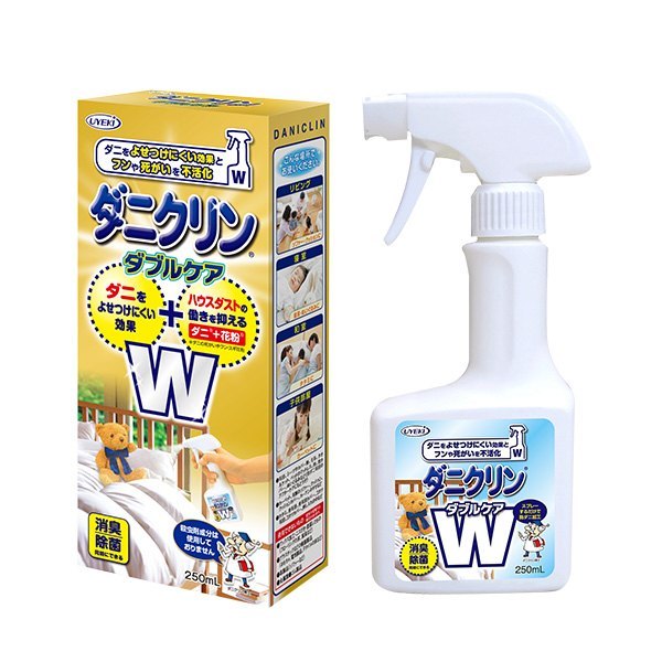 日本植木UYEKI W雙效配方防蹣噴液250ml 防蹣/除菌/雙效 日本植木UYEKI W雙效配方防蹣噴液250ml 防蹣/除菌/雙效