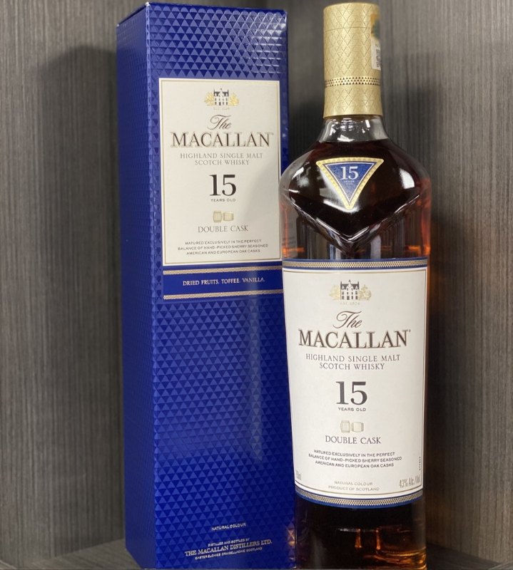 香港行貨 Macallan 15 years old Double cask Single Malt Whisky 麥卡倫15年雪莉雙桶單一麥芽威士忌 700ml 香港行貨 Macallan 15 years old Double cask Single Malt Whisky 麥卡倫15年雪莉雙桶單一麥芽威士忌 700ml