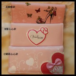 日韓新款粉紅系列長型錢包