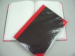 紅黑硬皮簿  6 X 8 100頁