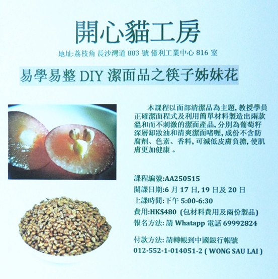 易學易整DIY潔面品之筷子姊妹花