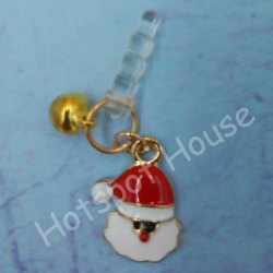 Hot !    A series of Christmas, Santa Claus mobile phone dust proof filter plug
