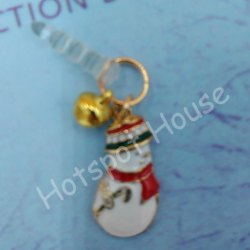 Hot !    A series of Christmas, snowman mobile phone dust proof filter plug