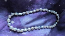 Baroque Blue Akoya Pearl Necklace B04