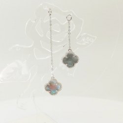 【Ink Grey】Mother-of-Pearl (Detachable Earring Charms)