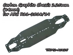 Carbon Graphite Flex Chassis 2.25mm (width 84mm) for ARC R11-2018/2019