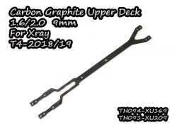 Carbon Graphite Narrow Upper Deck 2.0/9mm For Xray T4-2018/2019