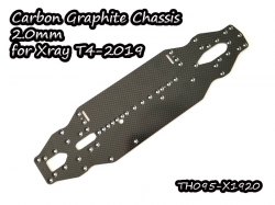 Carbon Graphite Chassis 2.0mm For Xray T4-2018-19