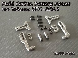 Multi Carbon Battery Mount For Yokomo BD10 BD9-2019
