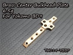 Brass Center Bulkhead Plate 6.5g For Yokomo BD9
