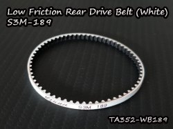 Low Friction Rear Drive Belt (White) S3M-189