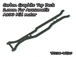 Carbon Graphite Upper Deck 2.0mm for Awesomatix A800X-MMCX